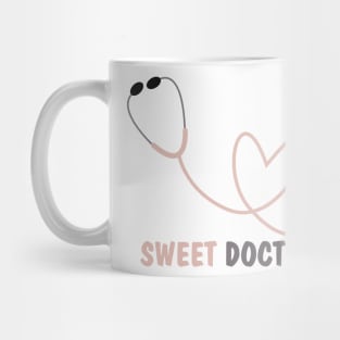 Pink Heart Stethoscope Magnet for sweet docters Mug